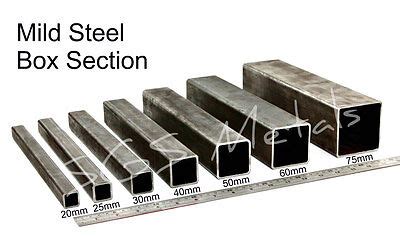 2 inch box steel ireland|steel box sizes uk.